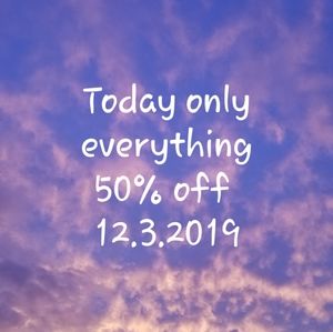 Everything 50% off